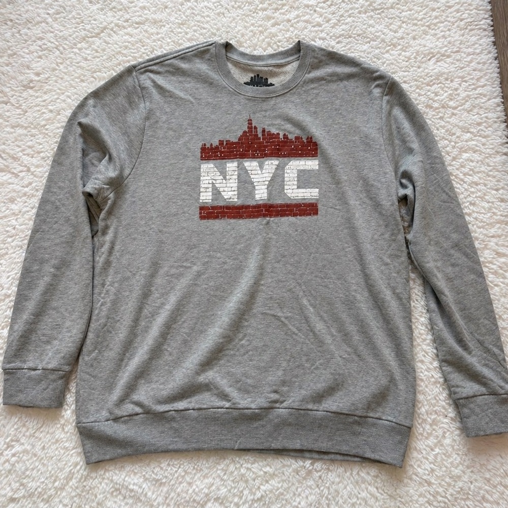 Brand New- New York Sweatshirt with Maroon Skyline